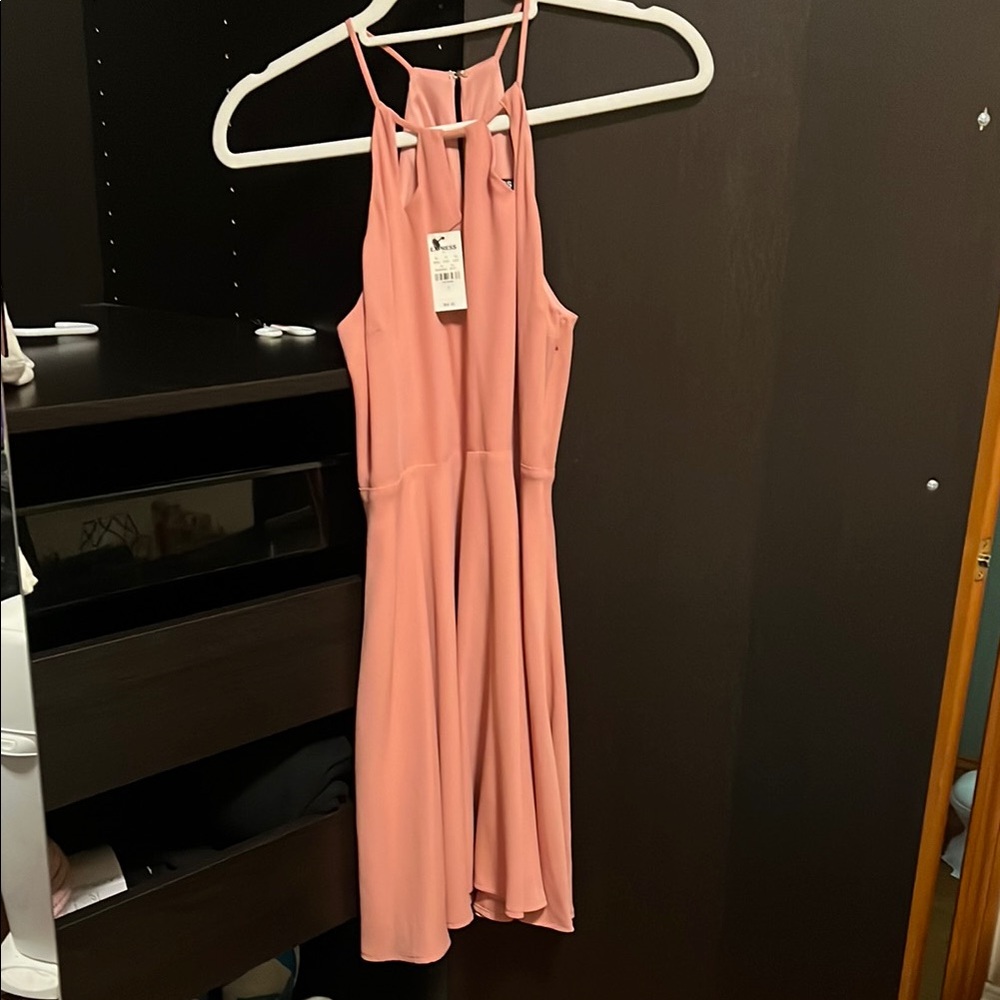 Express Elegant Pink Sleeveless Dress
